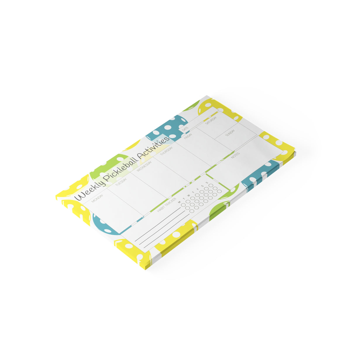 Pickleball Weekly Planner — Custom Post-it® Note Pads