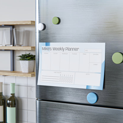 Blue Design Weekly Planner — Custom Post-it® Note Pads