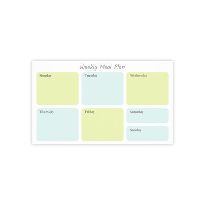 Weekly Planner in Green & Blue — Custom Post-it® Note Pads