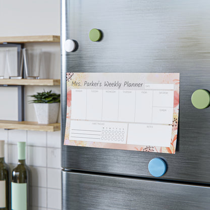 Weekly Planner with Floral Watercolor — Custom Post-it® Note Pads