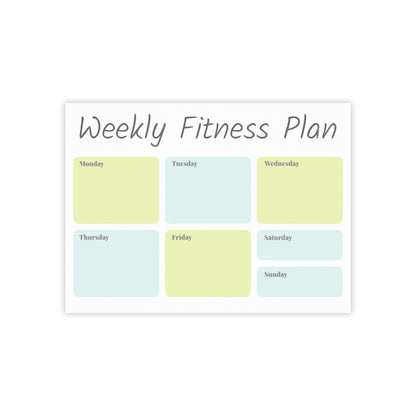 Weekly Planner in Green & Blue — Custom Post-it® Note Pads
