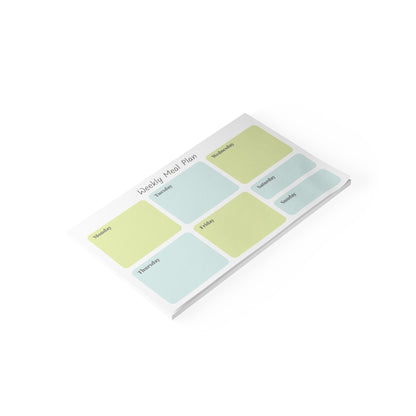 Weekly Planner in Green & Blue — Custom Post-it® Note Pads