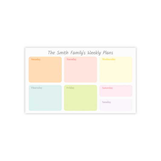 Weekly Planner — Custom Post-it® Note Pads