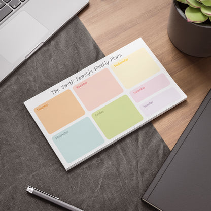 Weekly Planner — Custom Post-it® Note Pads