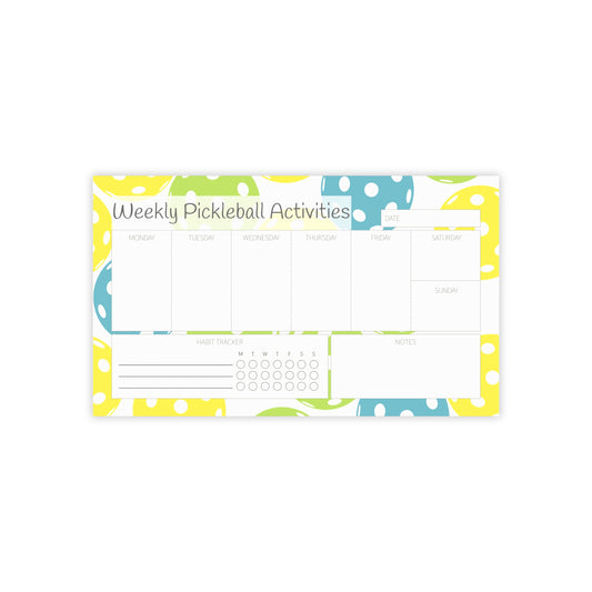 Pickleball Weekly Planner — Custom Post-it® Note Pads