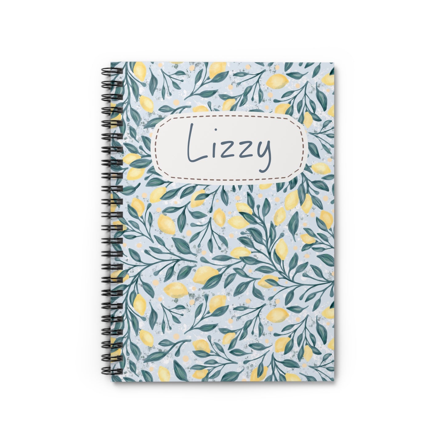 Lemon Plant Spiral Notebook - Personalized, Rule Lined Journal