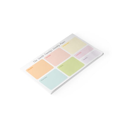 Weekly Planner — Custom Post-it® Note Pads