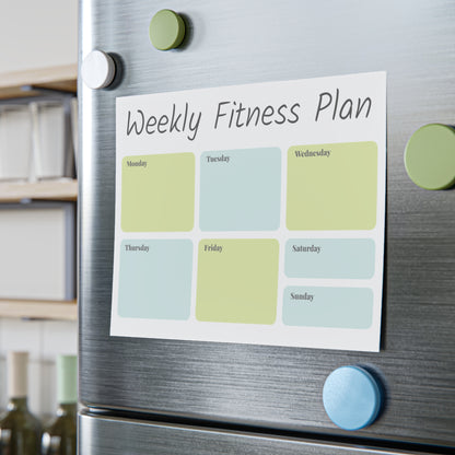 Weekly Planner in Green & Blue — Custom Post-it® Note Pads