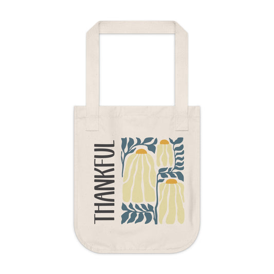 Chamomile - Organic Personalized Canvas Tote Bag